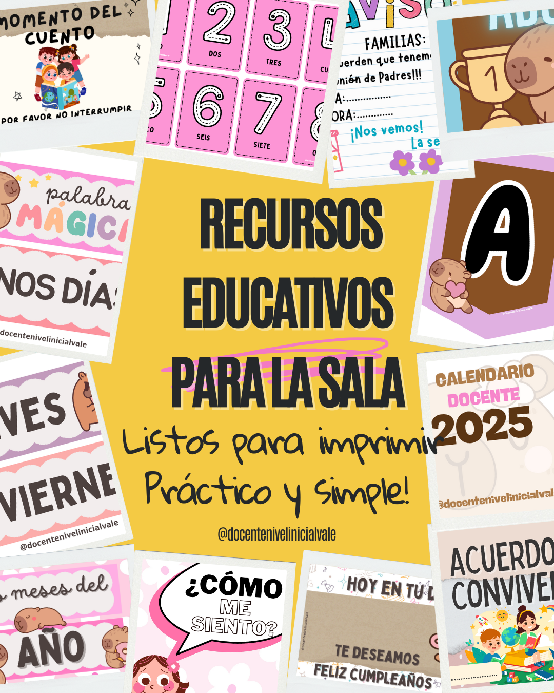 KIT RECURSOS PARA LA SALA-listos para imprimir