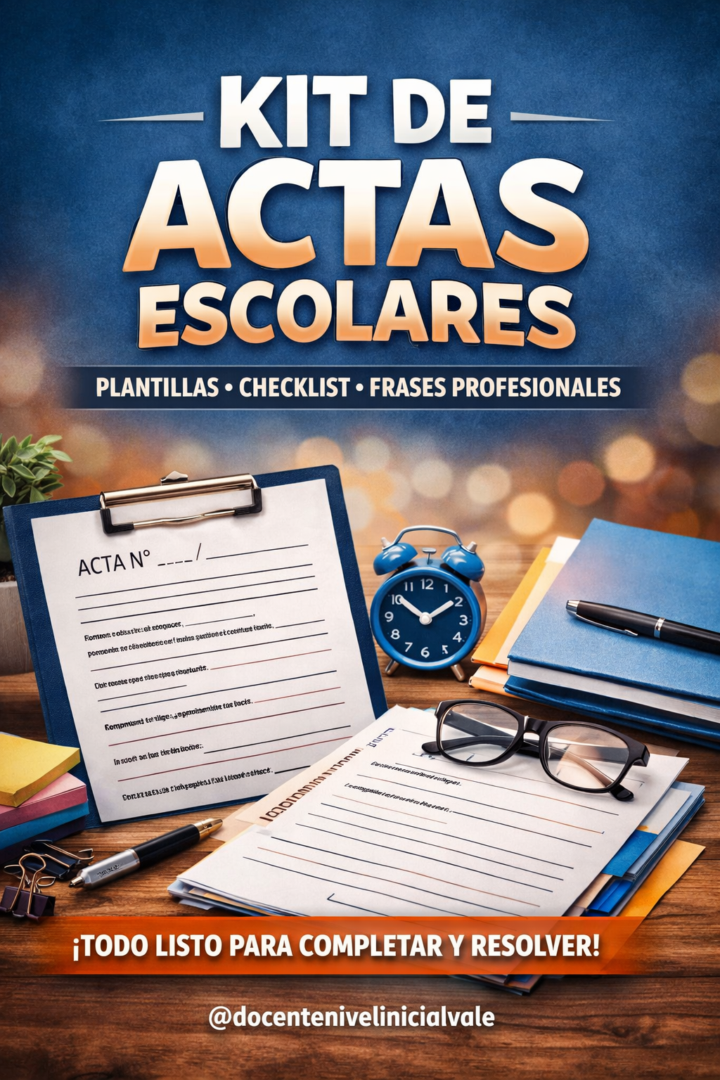 “Actas escolares en Nivel Inicial” Modelos, estructuras y frases profesionales listas para usar