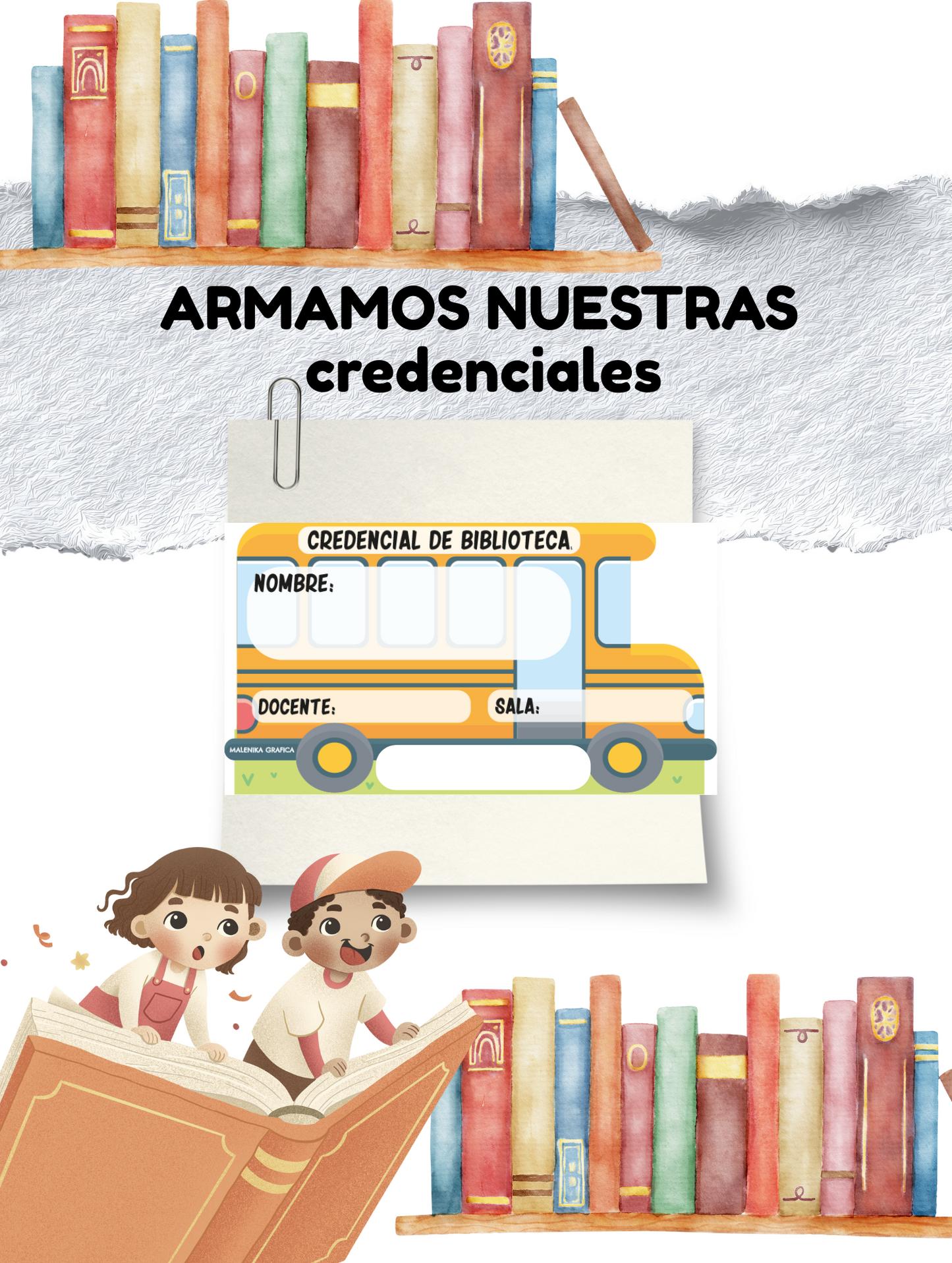 Biblioteca CREDENCIAL para imprimir