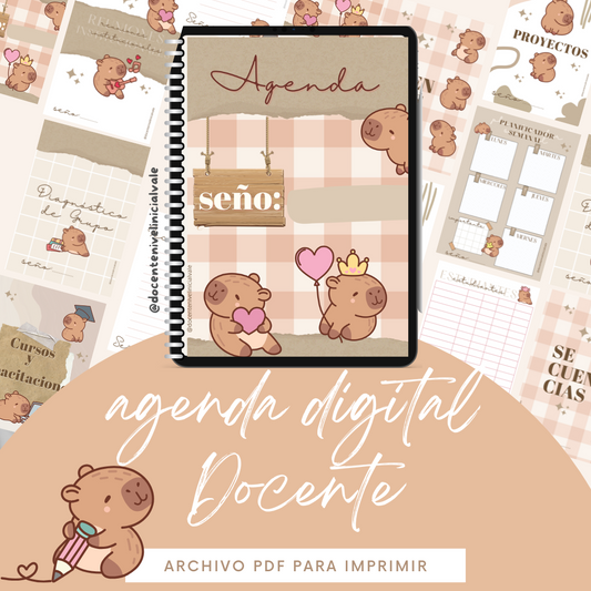 AGENDA + CARÁTULAS para la carpeta docente-listas para imprimir